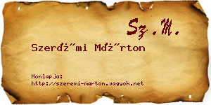 Szerémi Márton névjegykártya